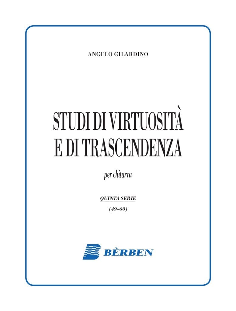 Studi Di Virtuosita E Di Trasce
