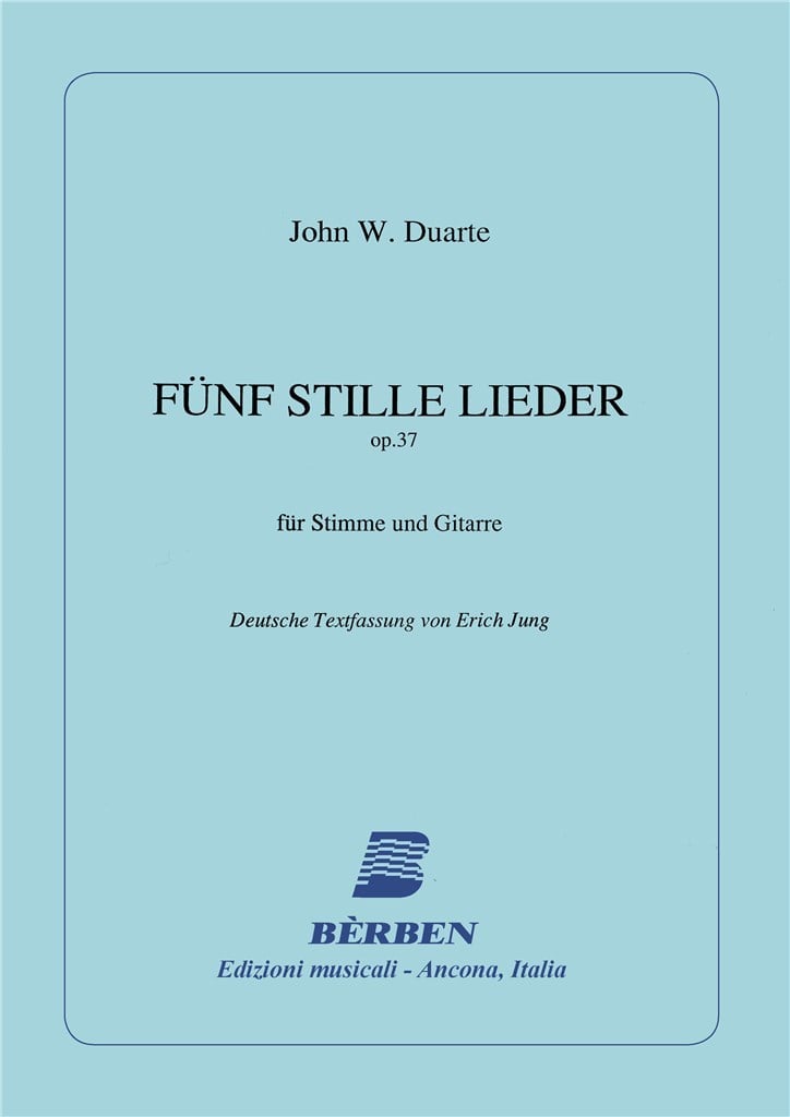 5 Stille Lieder Op 37