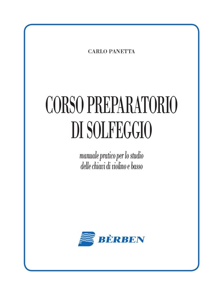 Solfeggi Parlati E Cantati Corso Preparatorio