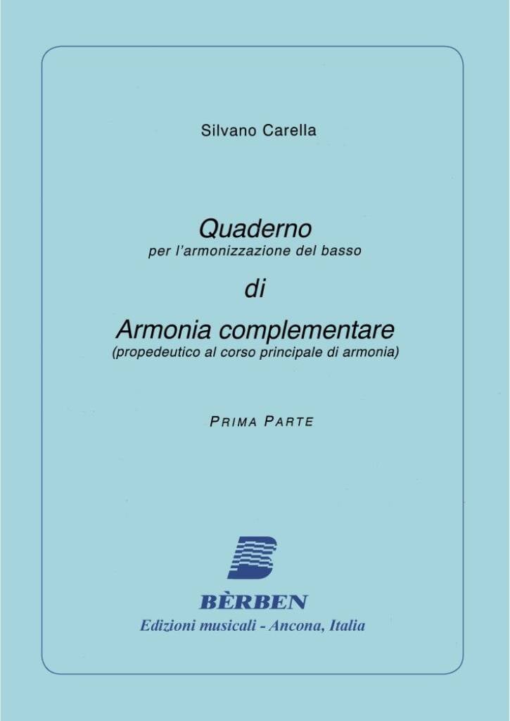 Quaderno Di Armonia Compl. Per L'Armonizzazione V1