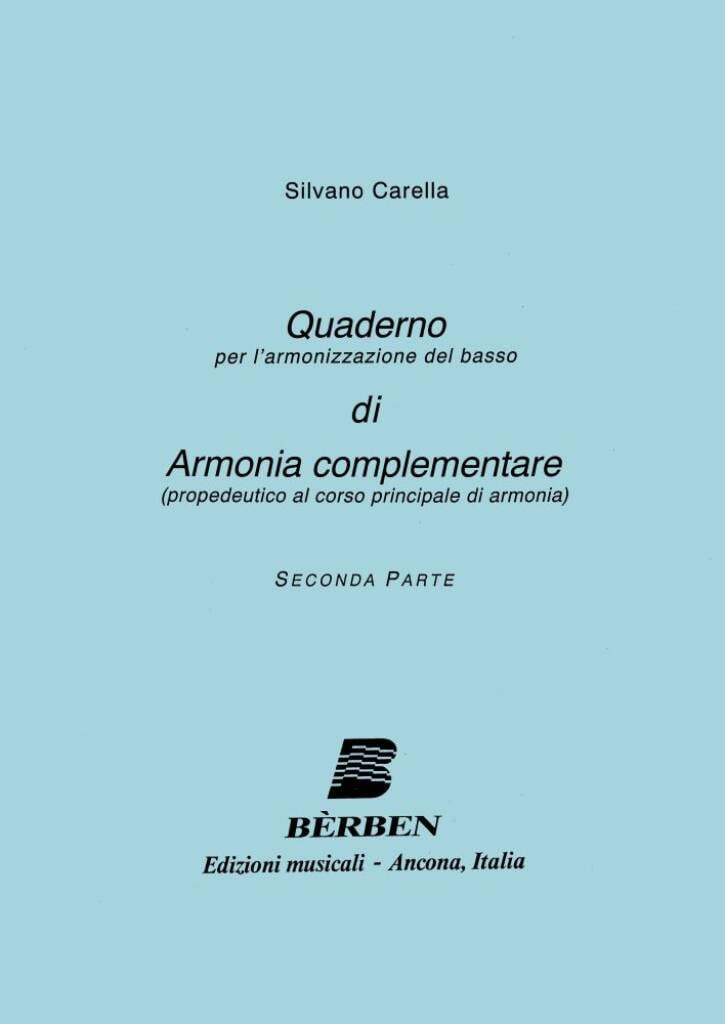 Quaderno Di Armonia Compl. Per L'Armonizzazione V2