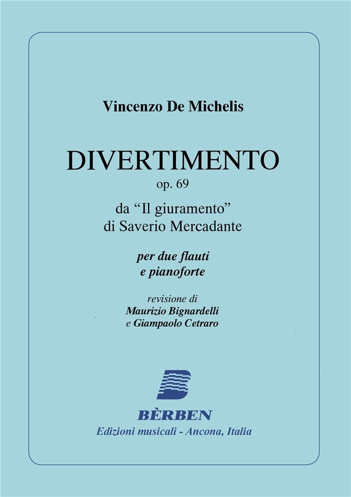 Divertimento Op 69 Da Il Giuramento Di Mercadante