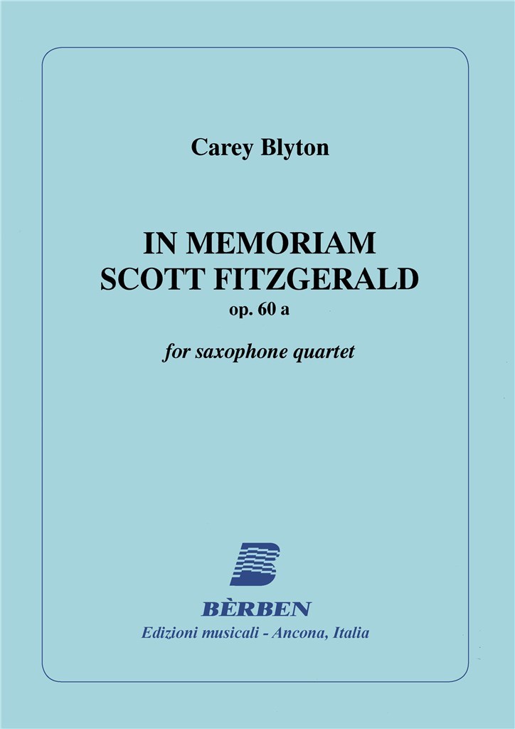 In Memoriam - Scott Fitzgerald