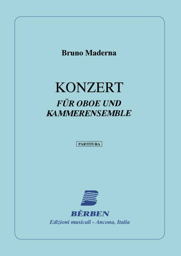 Konzert Fuer Oboe Und Kammerens