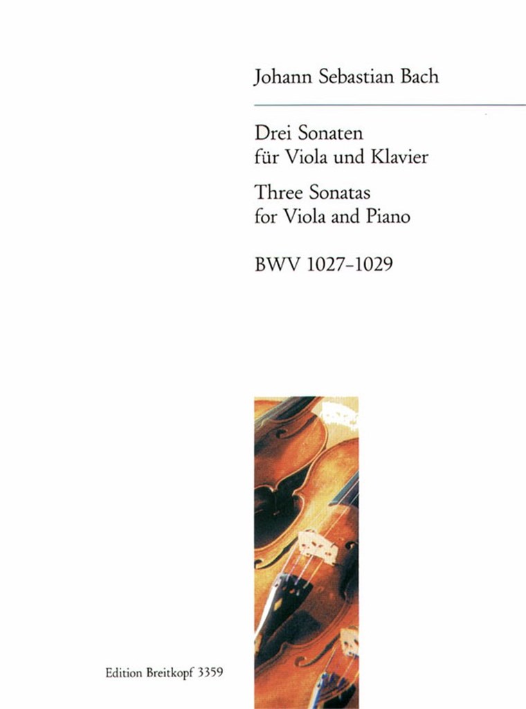 Sonaten(3) Bwv1027-1029 Vla/P.