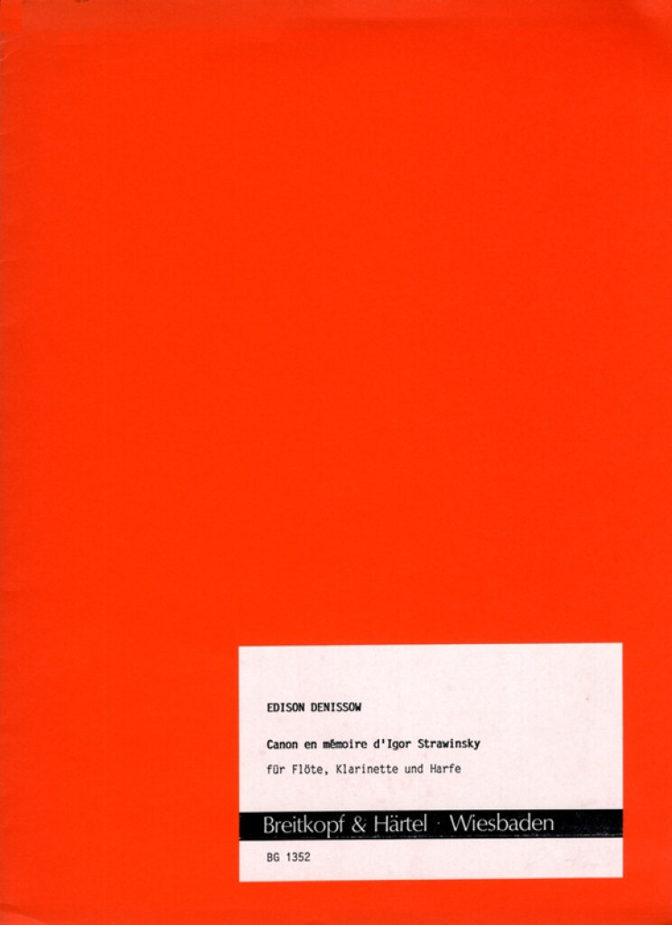 Canon En Memoire I Strawinsky