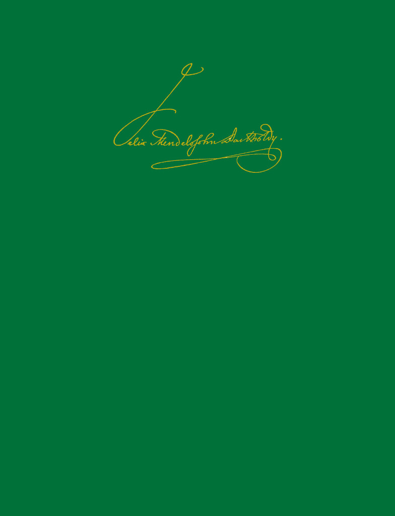 Mendelssohn Bartholdy Werkverzeichnis MWV