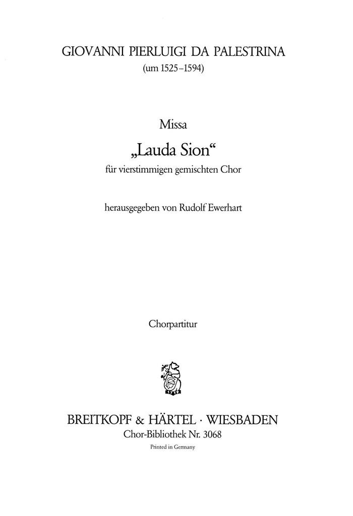 Missa Lauda Sion