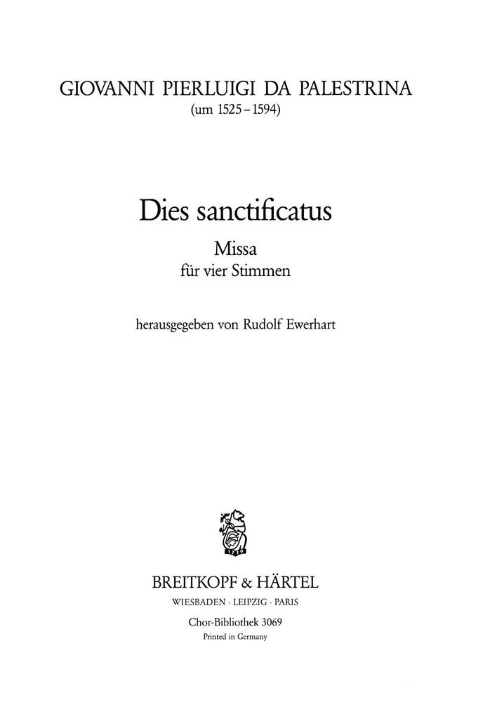 Missa Dies sanctificatus