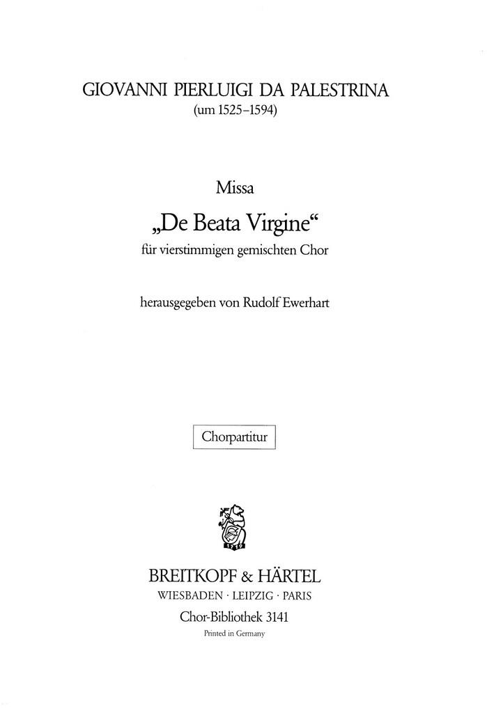 Missa De beata Virgine