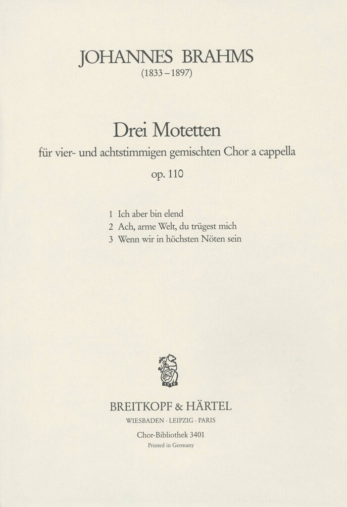3 Motetten op. 110