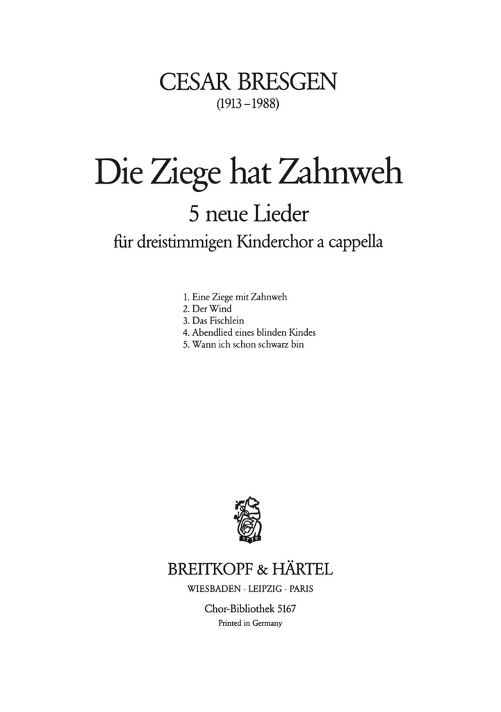 Die Ziege hat Zahnweh