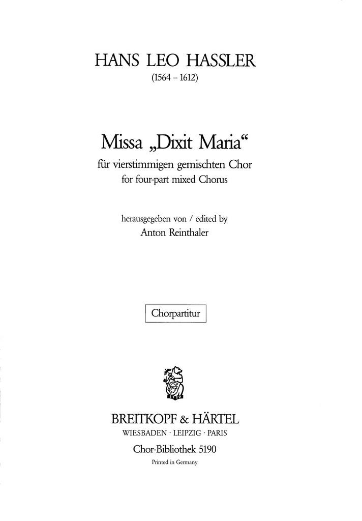 Missa Dixit Maria