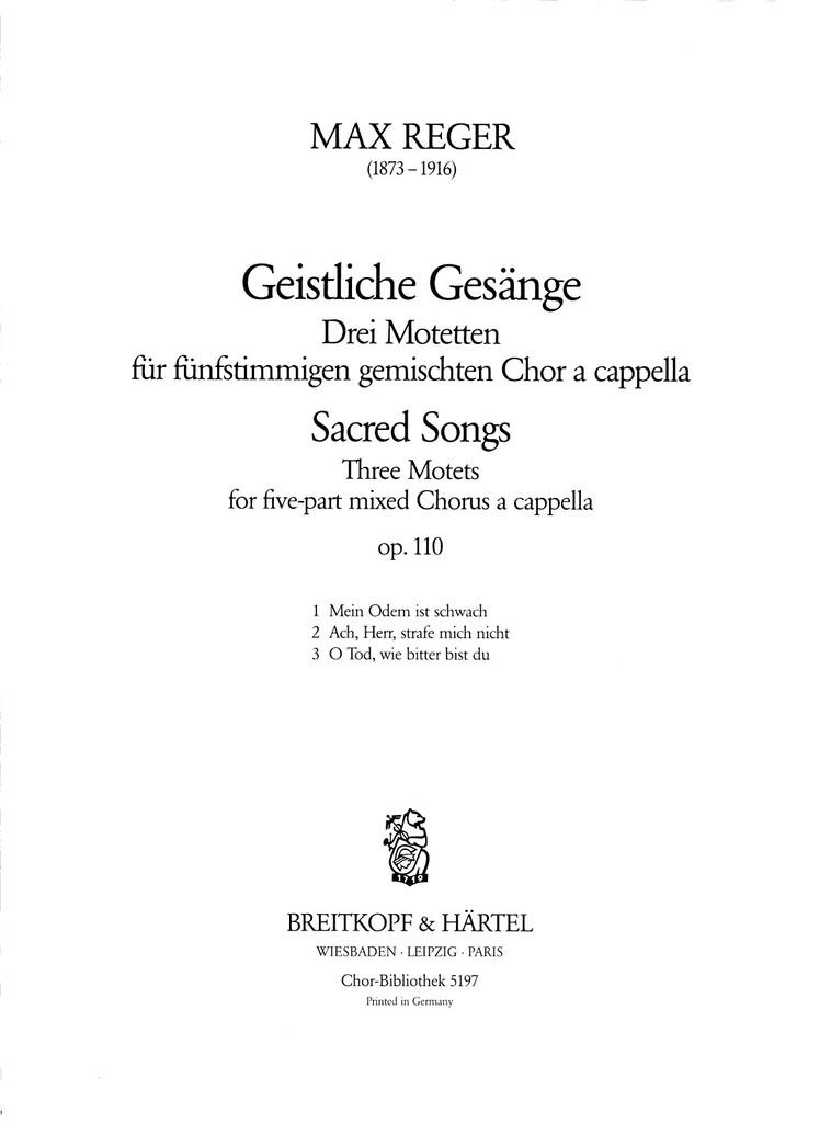 Drei Motetten op. 110