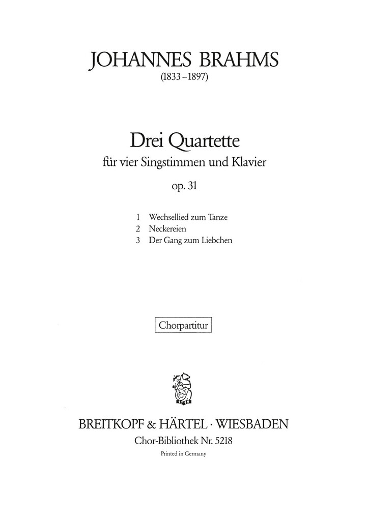 Drei Quartette op. 31