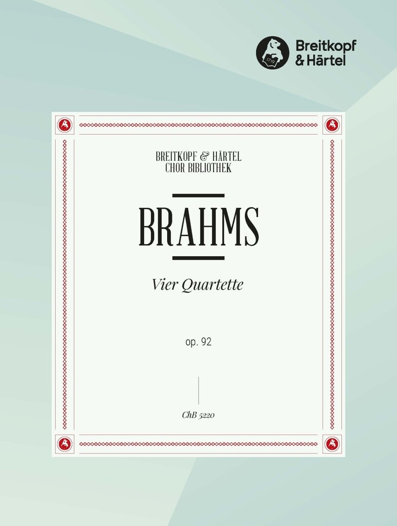 Vier Quartette op. 92