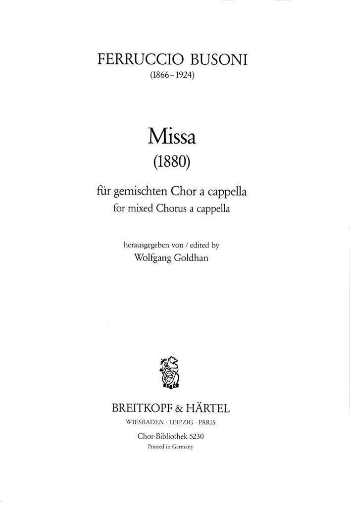 Missa Busoni-Verz. 169