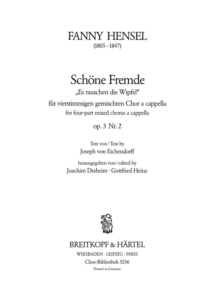 Schöne Fremde Es rauschen