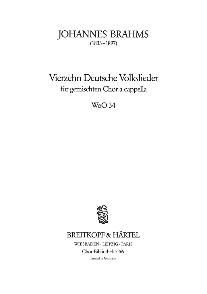 14 deutsche Volkslieder WoO34