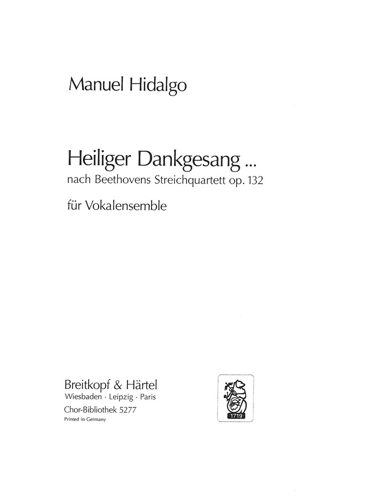 Heiliger Dankgesang ...
