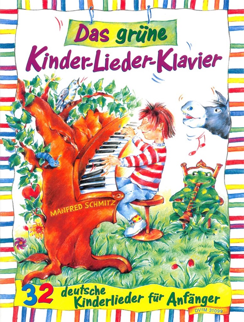 Grüne Kinder-Lieder-Klavier
