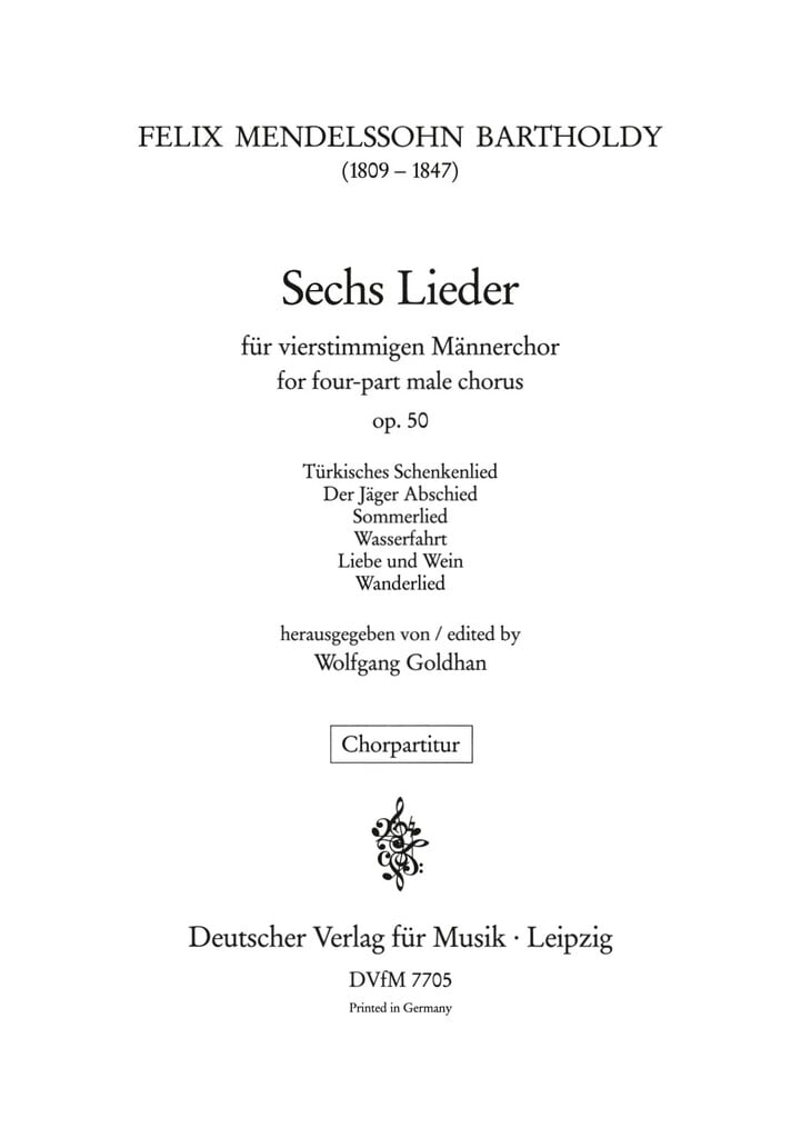 Sechs Lieder op. 50