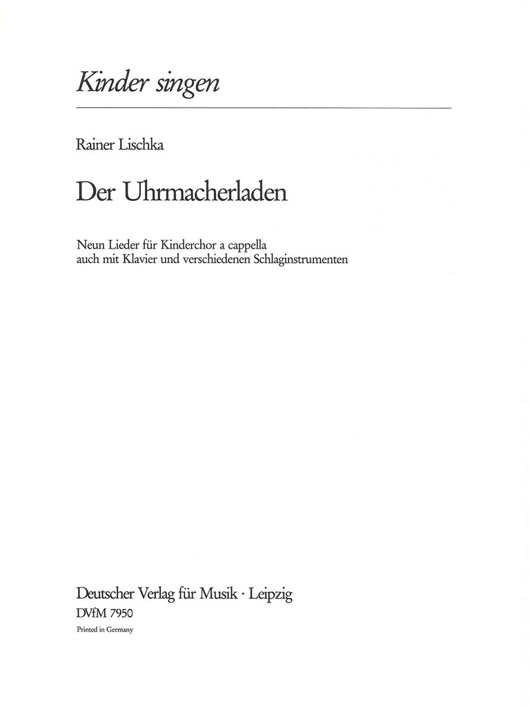 Der Uhrmacherladen