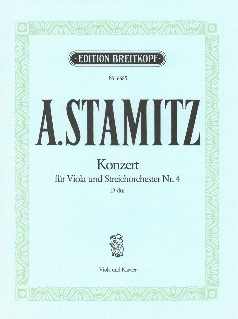 Violakonzert Nr.4 D-dur / Viola Concerto No.4