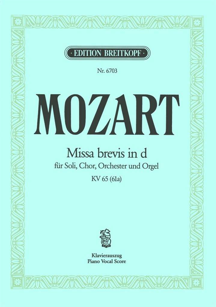 Missa Brevis in D minor (K 65)(KA)