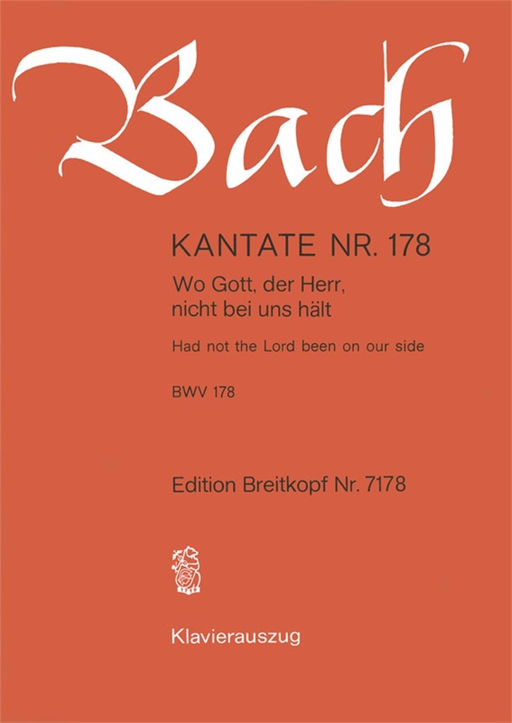 Kantate 178 Wo Gott, der Herr