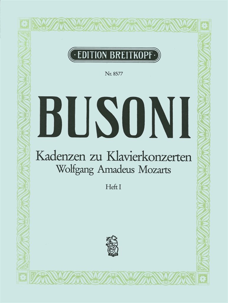 Mozart Klav.Konz. Kadenzen Bd1