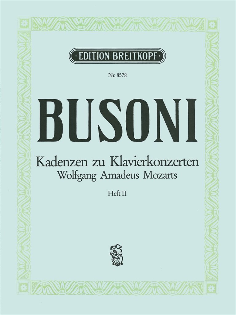 Mozart Klav.Konz. Kadenzen Bd2