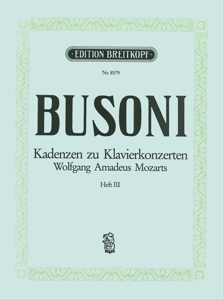 Mozart Klav.Konz. Kadenzen Bd3