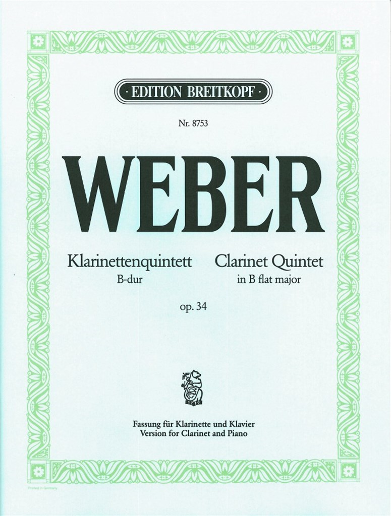 Klarinettenquintett B-dur op. 34
