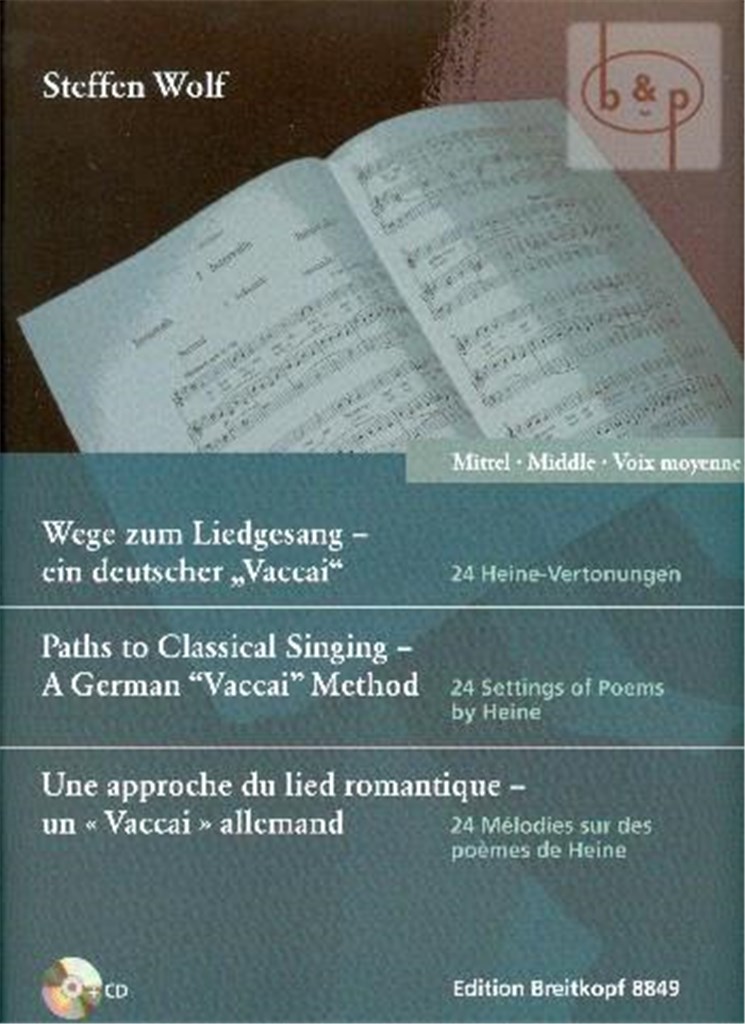 Wege zum Liedgesang - mittlere Stimme (mit CD)