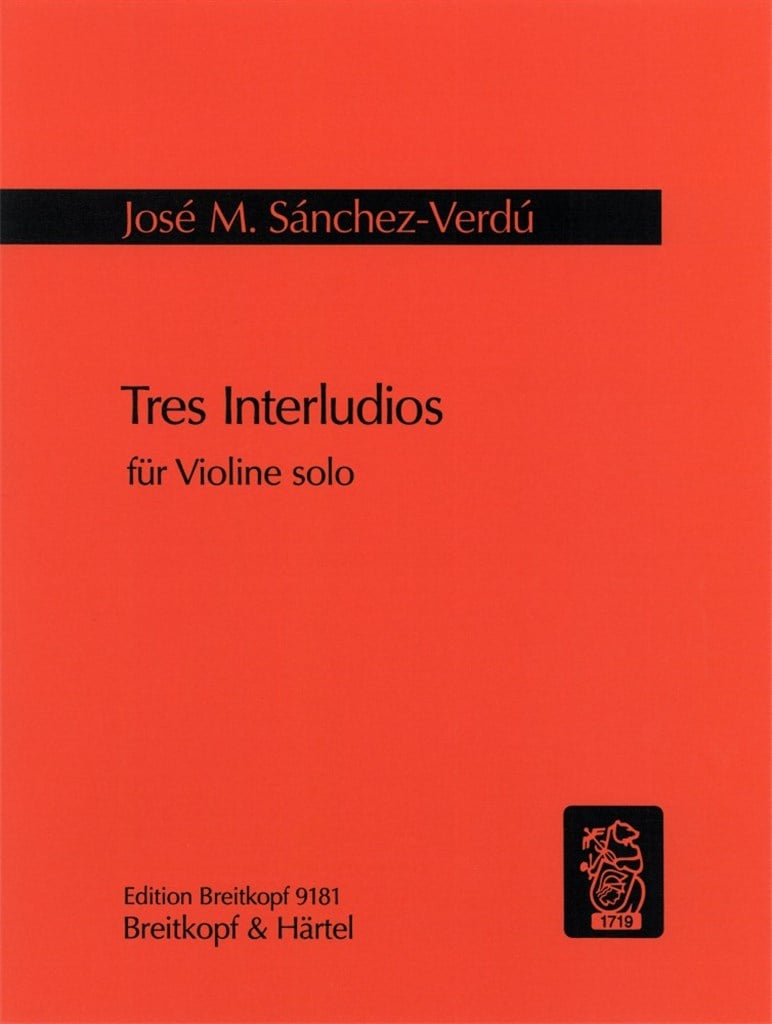 Tres Interludios für Violine solo