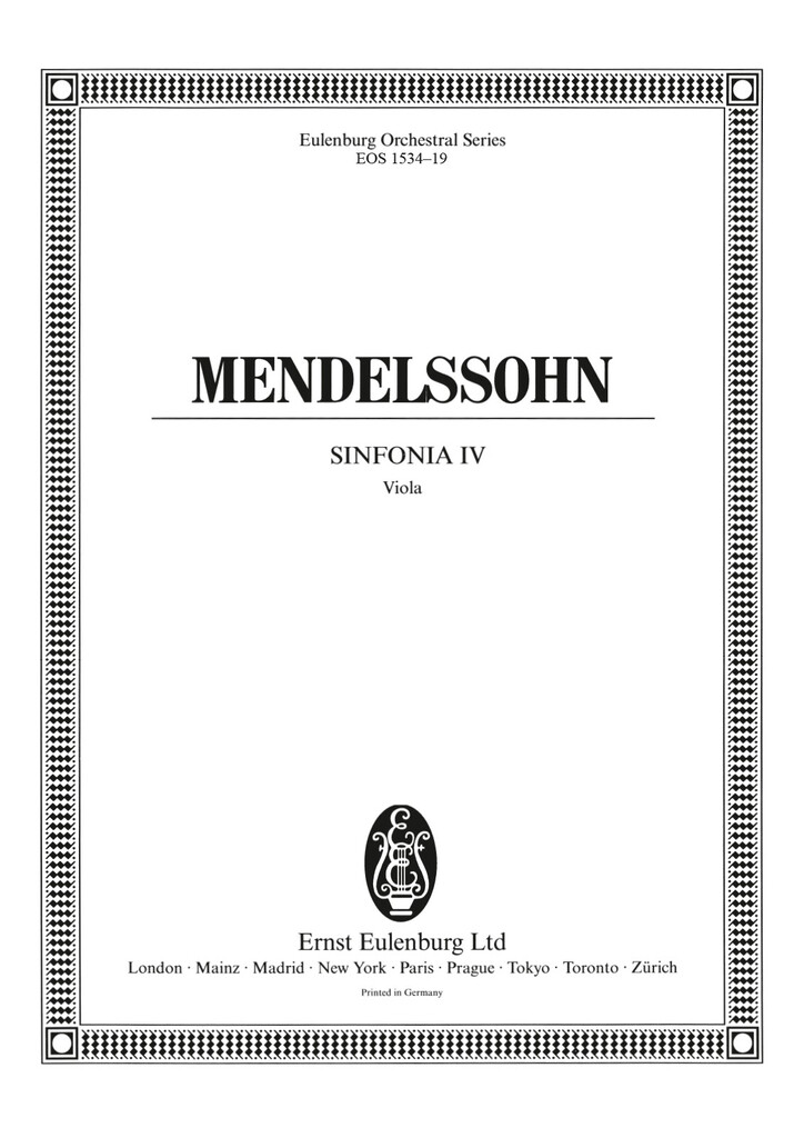 Sinfonia IV c-Moll