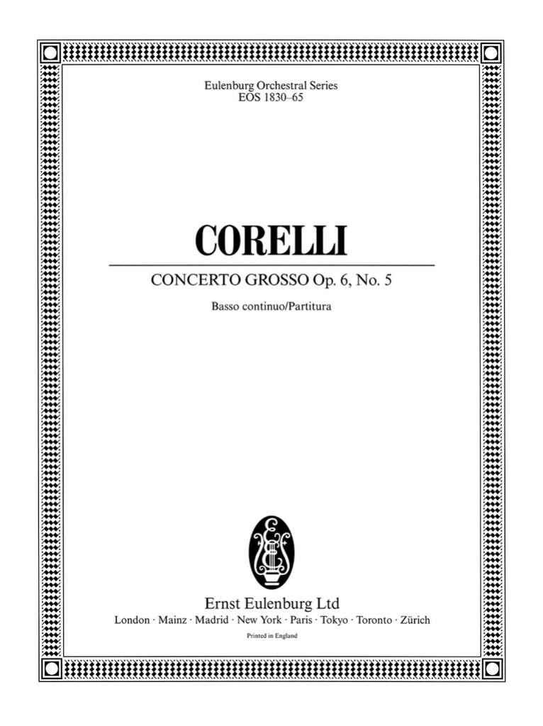 Concerto grosso B-Dur op. 6/5