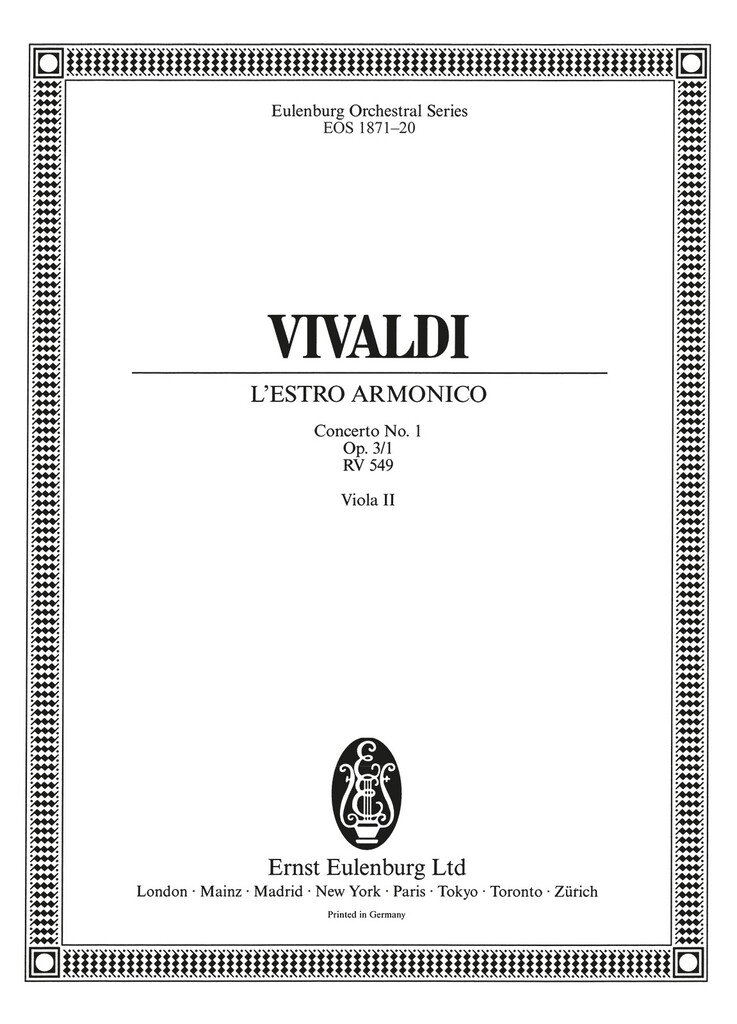 L'Estro Armonico op. 3/2 RV 578 / PV 326