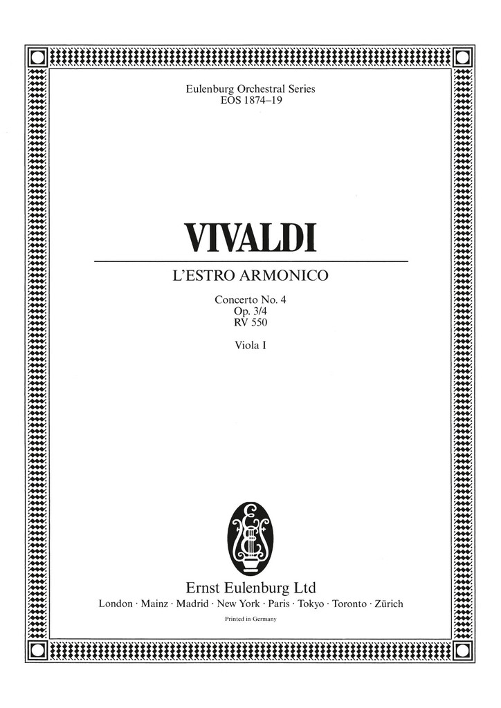 L'Estro Armonico op. 3/6 RV 356 / PV 1