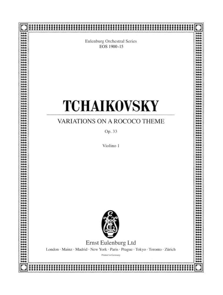 Variationen über ein Rokoko-Thema op. 33
