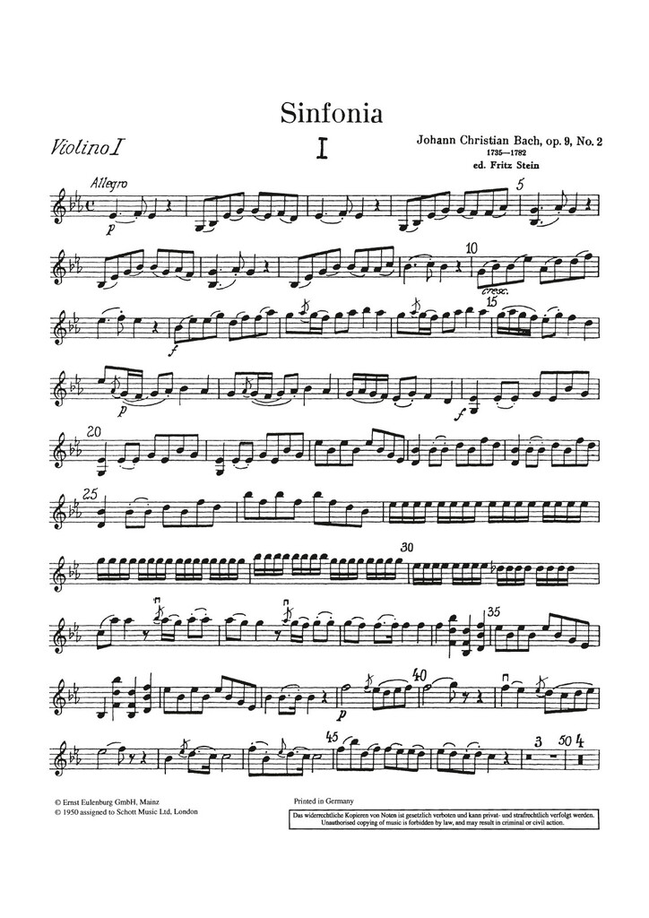 Symphonie Es-Dur op. 9/2