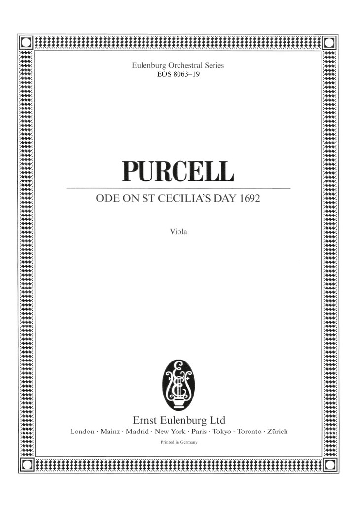 Ode on St. Cecilia's Day 1692