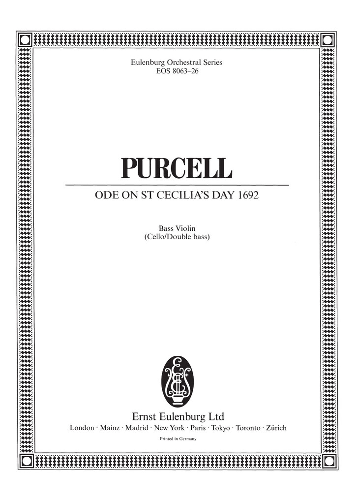 Ode on St. Cecilia's Day 1692
