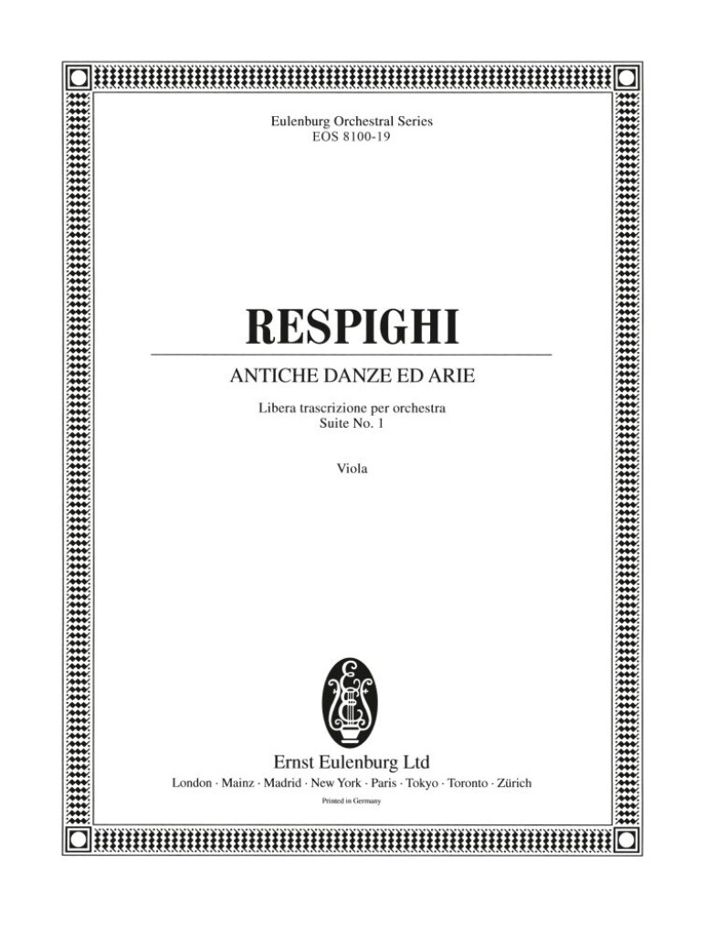 Antiche Danze ed Arie Nr. 1