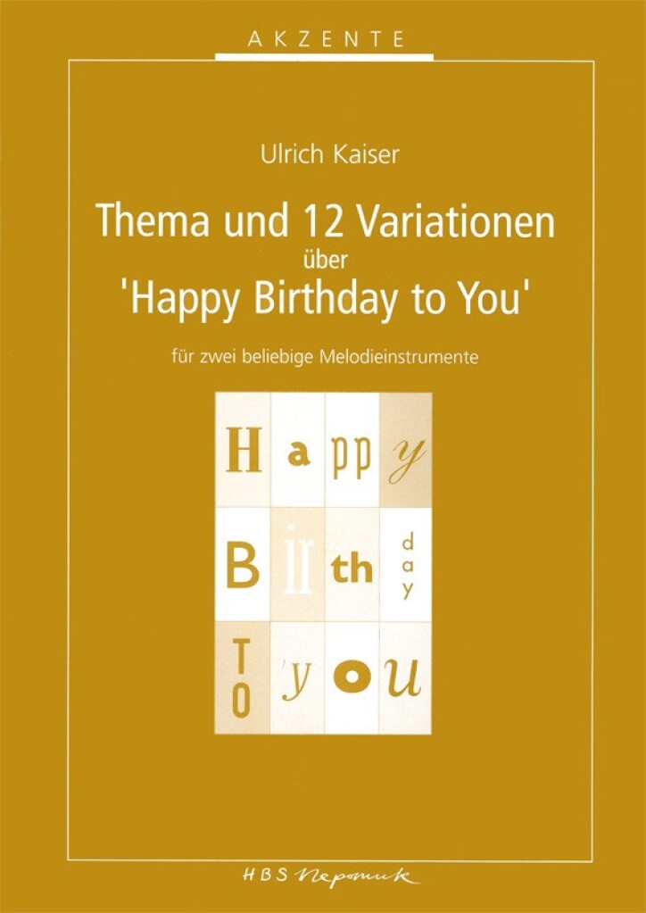 Thema und 12 Variationen über Happy Birthday