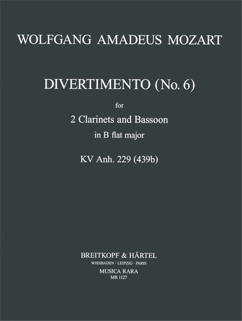Divertimento Nr. 6 KV Anh. 229