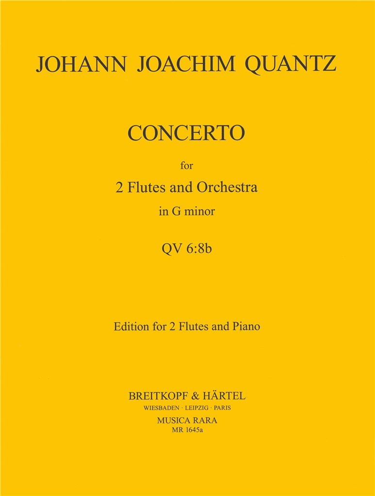 Konzert für 2 Flöten, Streicher und Bc. in g