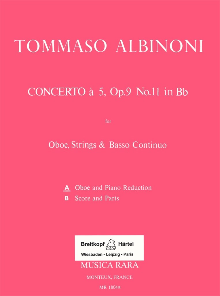 Concerto a 5 in B op. 9/11