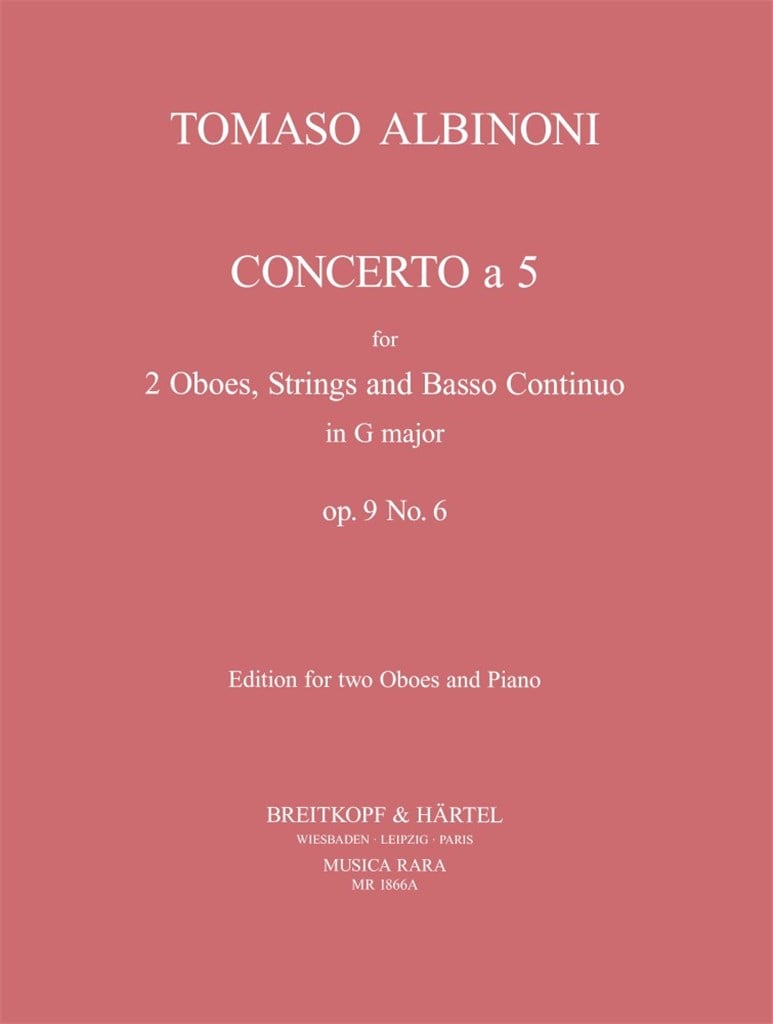 Concerto a 5 in G op. 9/6